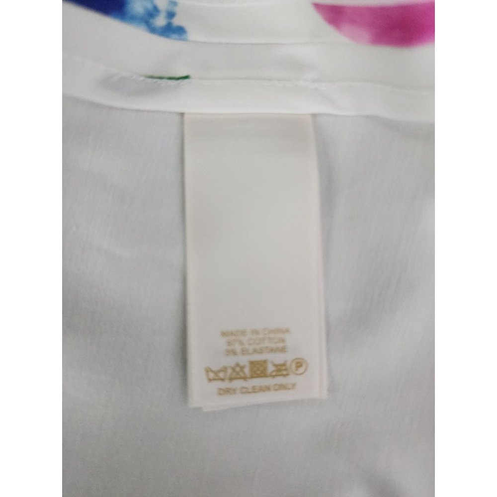 Kate Spade NWT Floral Dress White Blooms Fit and Flare Pink 0 - Picture 10 of 10